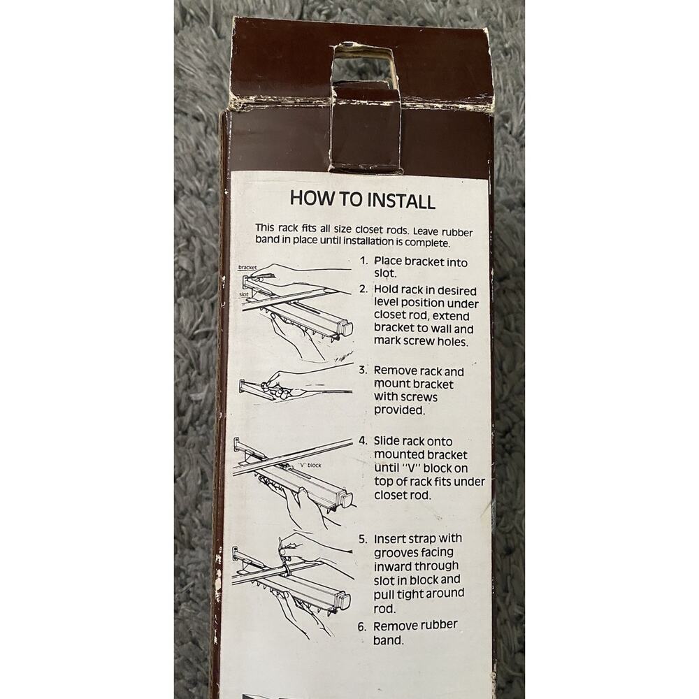 The Original Extendable Belt Rack Vintage Space Saver Belt Rack - Picture 4 of 11